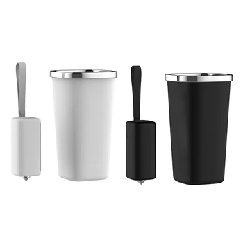 

Portable Silicone Car Mini Trash Can Rubbish Garbage Bin Holder Dust Storage with Garbage Bag