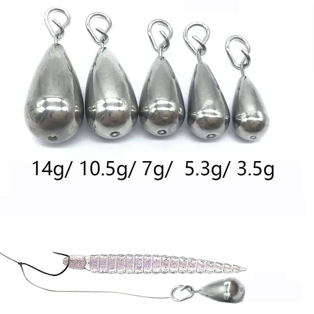 1pc 35/53/7/105/14g Fishing Sinker Tungsten fall Hook Connector Line Sinkers Additional Weight Quick Release Casting | Спорт и