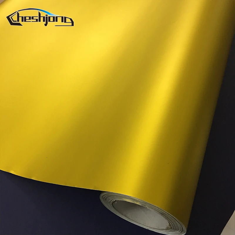 Matte-chrome-Golden-Car-Wrap-Vinyl-Sheet-2