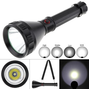 

Waterproof Ultra Bright 30W P50 LED Tactical Flashlight 3000LM 500M Range 4 Lighting Modes with Strap Support Micro USB Charge