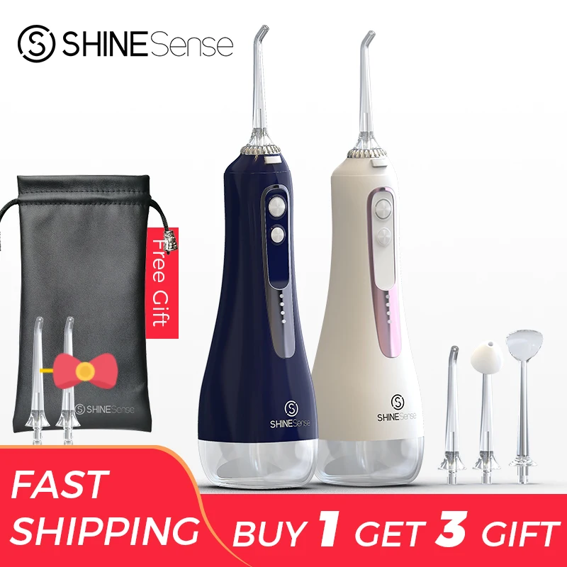 ShineSense Ирригатор для полости рта зубная нить зубоврачебная 350ml Портативный
