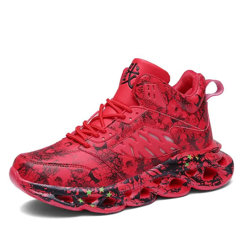 Горячая Распродажа баскетбольные кроссовки Lebron James, высокие армейские ботильоны, уличные мужские кроссовки, спортивная обувь для тренировок - Цвет: Красный