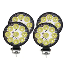 1pc 2 pces 4 pces mini offroad conduziu a barra de luz 27w 9 conduziu a luz do trabalho feixe brilhante fora da estrada inundação ip67 à prova dip67 água luz do ponto suv luz de nevoeiro