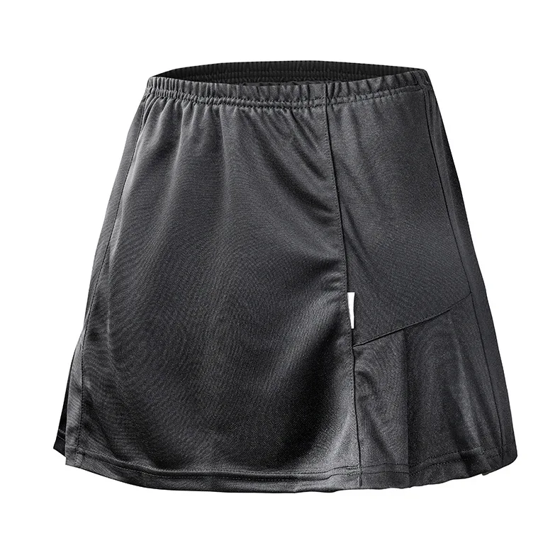 New Style Light Board Sports Divided Skirt Solid Color Versatile Tennis Badminton Clothing Skirt Anti-Exposure Safe Short S