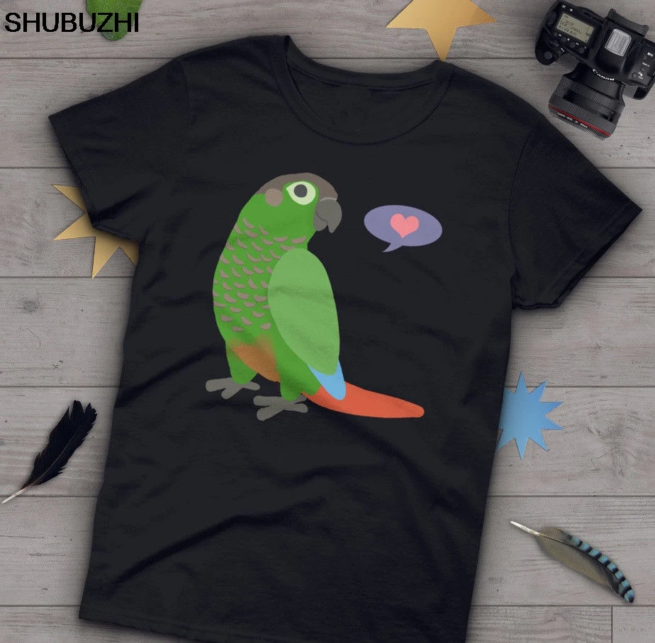 

Green Cheek Conure T-Shirt Men Parrot Lover, Bird Gift shubuzhi New Hot Sale Short Sleeves Male Basic Tops Famous Template