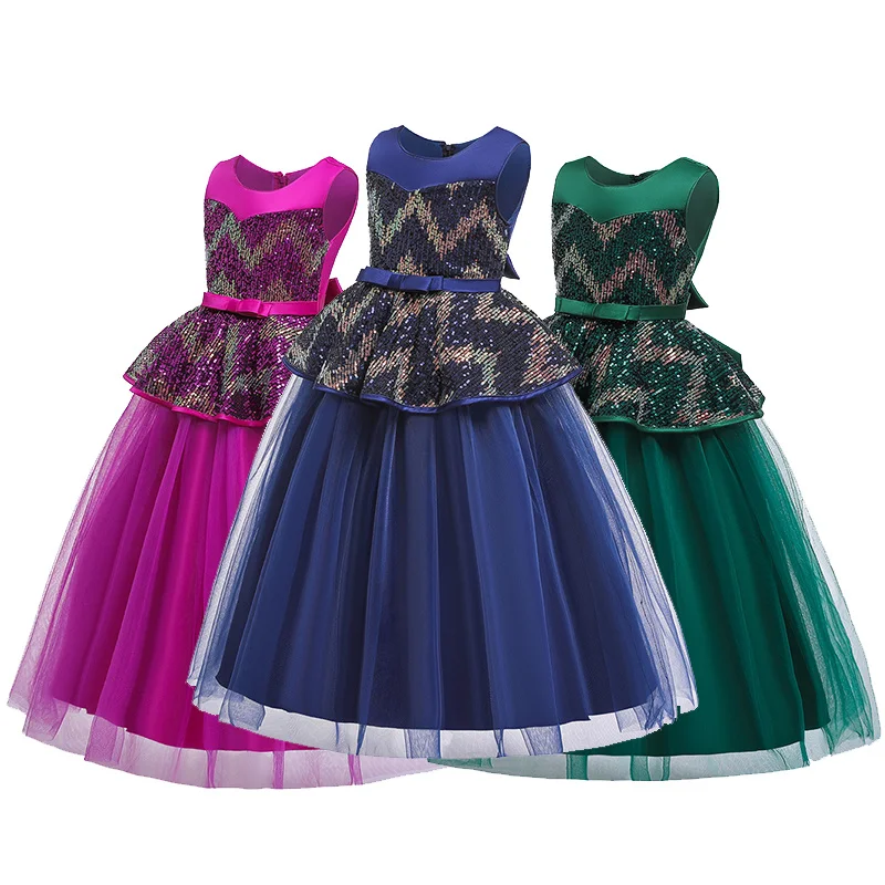 От 5 до 14 лет, детское платье для девочек, свадебное фатиновое кружевное длинное платье для девочек, элегантное праздничное платье принцессы, торжественное платье для подростков