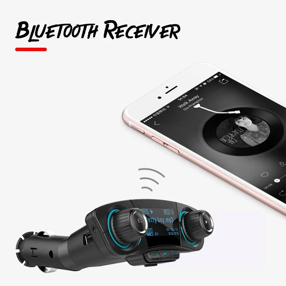 Bluetooth автомобильный прикуриватель для MP3 плеер FM передатчик Multi-Функция Bluetooth приемник U диска автомобиля Зарядное устройство автомобильного прикуривателя
