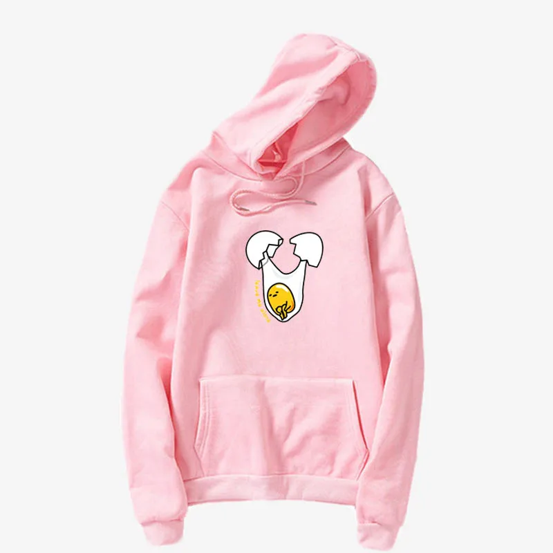 【NEW】 японский Харадзюку милый Gudetama Lazy Egg Yolk забавная толстовка хлопок Kawaii мультфильм печати толстовки Новинка femalehoody Топы - Цвет: hoodies 21