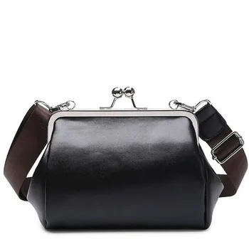 

Luxury Clip Women's Crossbody Bags PU Leather Designer Wide Strap Shoulder Bag Large Shell Messenger Bag Ladies Fashion Purses