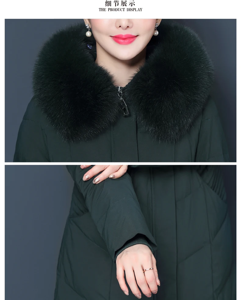Женская зимняя куртка размера плюс 6XL, Женская парка, плотное пальто с капюшоном, теплое зимнее пальто, женская длинная парка с меховым воротником, пуховое хлопковое пальто