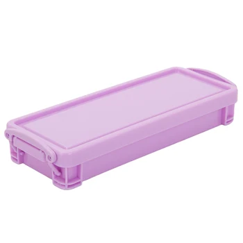 

Office Supplies Students Pencil Case Solid Drawing Tools Storage Box Desk Organizer Mini Portable Stackable Cosmetics Stationery