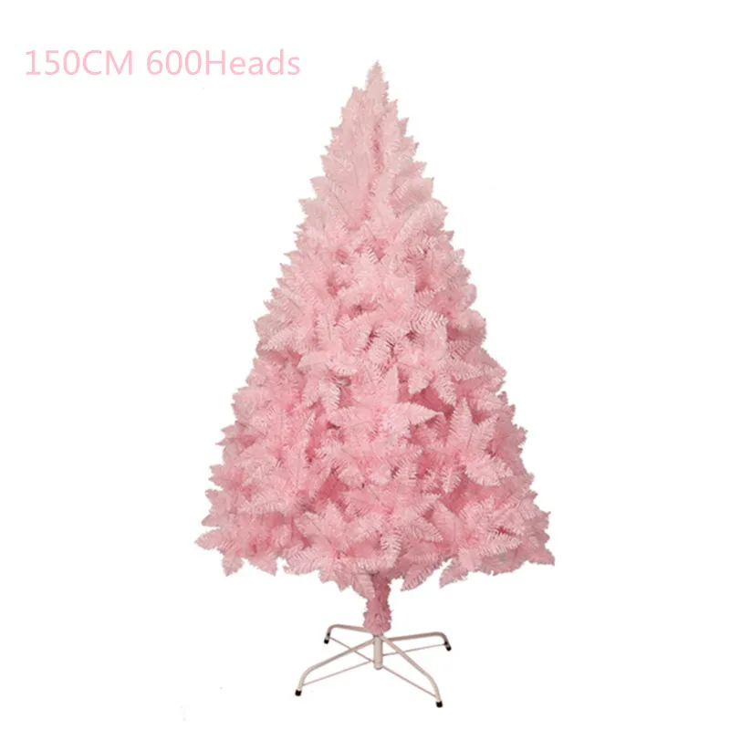 150CM 1 шт., 60-150 см, розовая Рождественская елка, Декоративная елка, зеленое растение, новогодний Рождественский подарок, украшение для дома, офиса, торгового центра, отеля, сада, шкафа - Цвет: 150CM