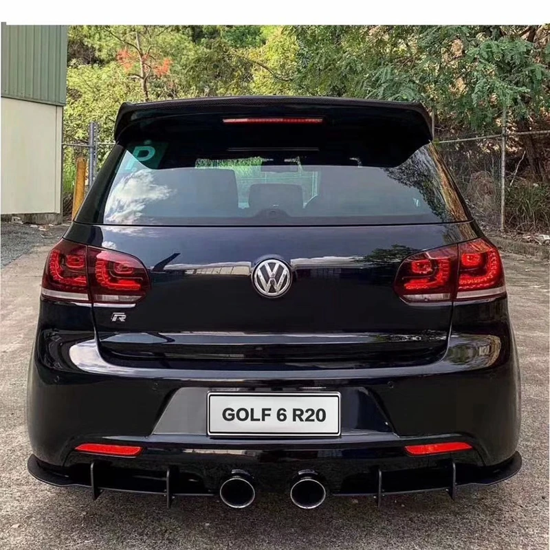 Диффузор для Volkswagen GOLF 6 R20/GOLF 6 GTI MK 6 хэтчбек предзамена заднего бампера Диффузор - Color: MK6  R20