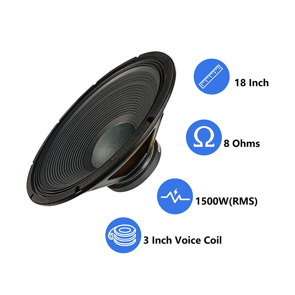 STARAUDIO Профессиональный 2X 3500 Вт 18 &quotPA DJ динамик сабвуферы Замена 8 Ом домашние