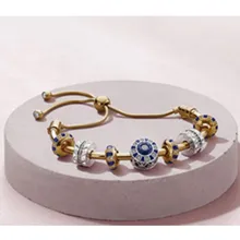 Высокое качество 925 пробы серебряные новые шармы DIY Золотой браслет для женщин подарок на день рождения