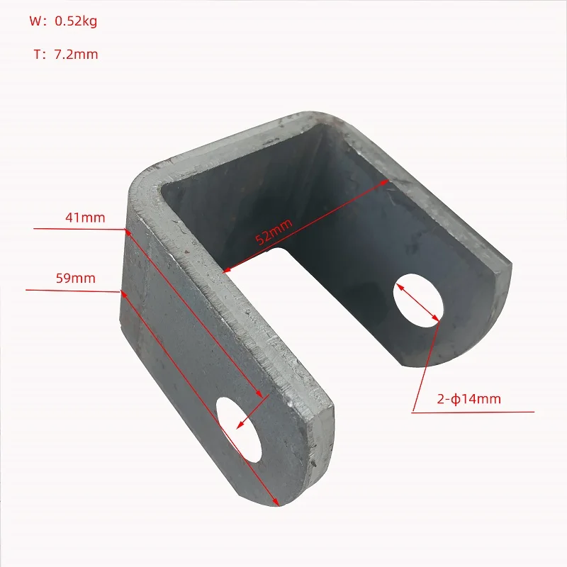 Trailer 50mm Hanger Front Rear double Eye Slipper Bolt Nut Kit Leaf Spring Caravan