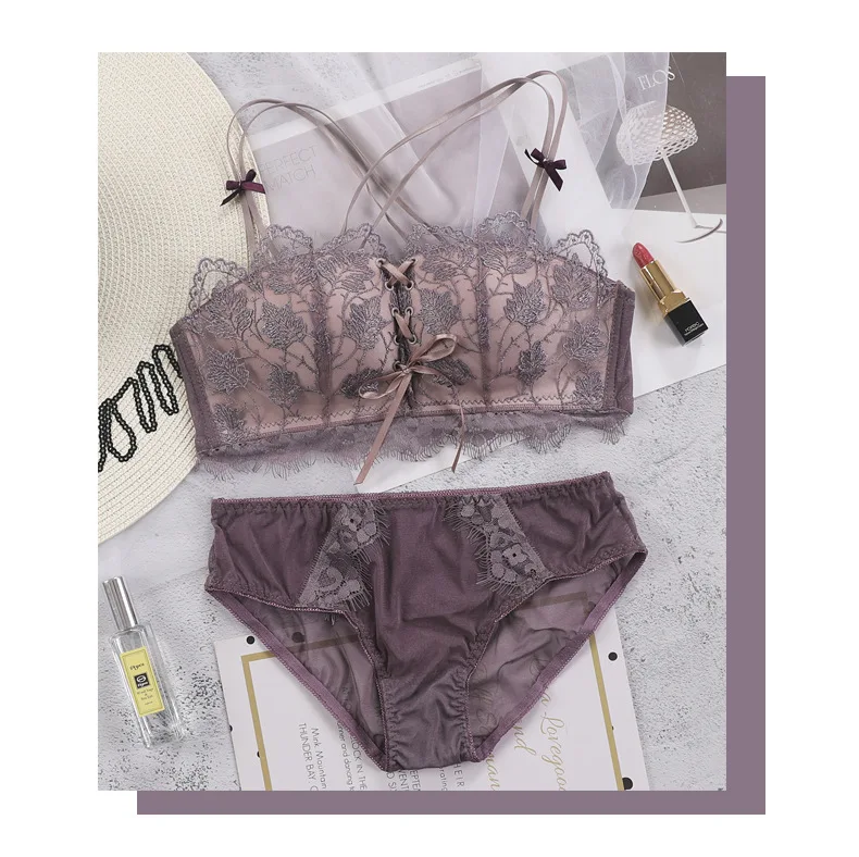 Lavender Lace Bra Image 5