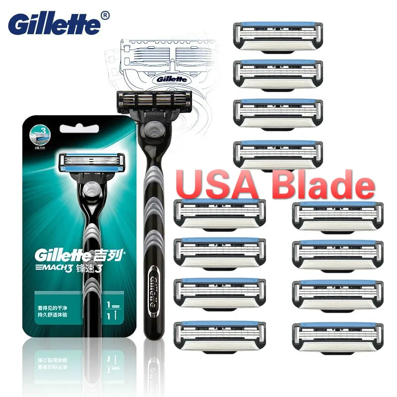 

Original Gillette Mach 3 Manual Straight Shaving Razor Men's Shaver Razor Blade for Men 3 Layer Blades Machine for Shaving