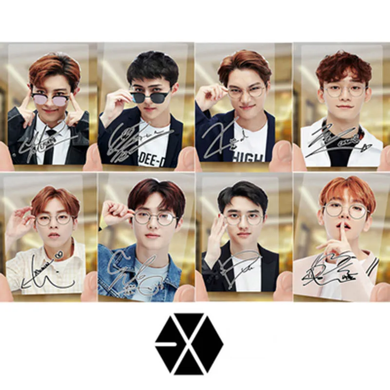 

2019 Kpop EXO Korean Fashion Plastic Waterproof Transparent Small Card