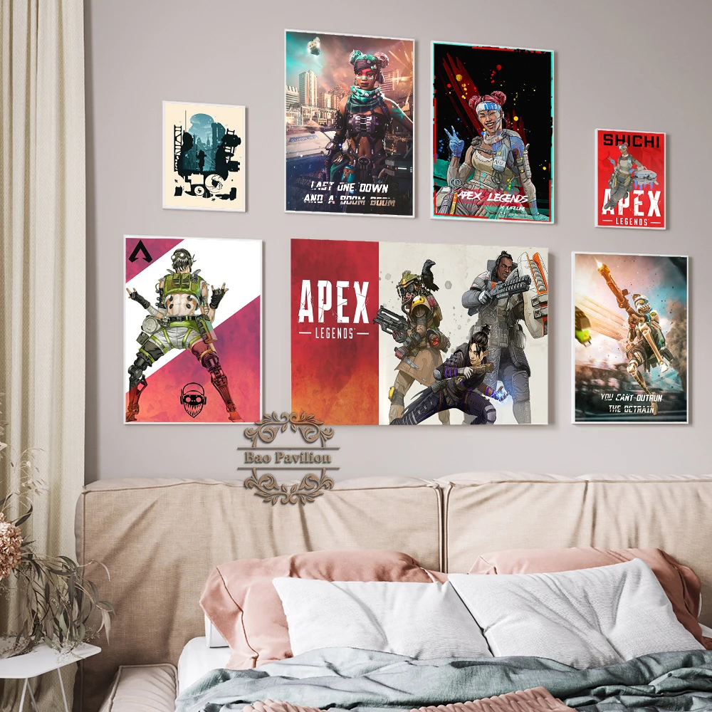 Видеоигра Apex Legends персонаж акварели портрет художественные принты плакат
