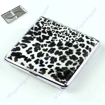 

2020 New Leopard Pattern Cigarette(20 pcs) Tobacco Pocket New Case Box Holder BW Leather