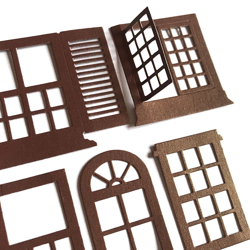 

5 шт., металлические режущие штампы для окон трафарет для скрапбукинга для детей, ремесленные режущие штампы для детей из углеродистой стали