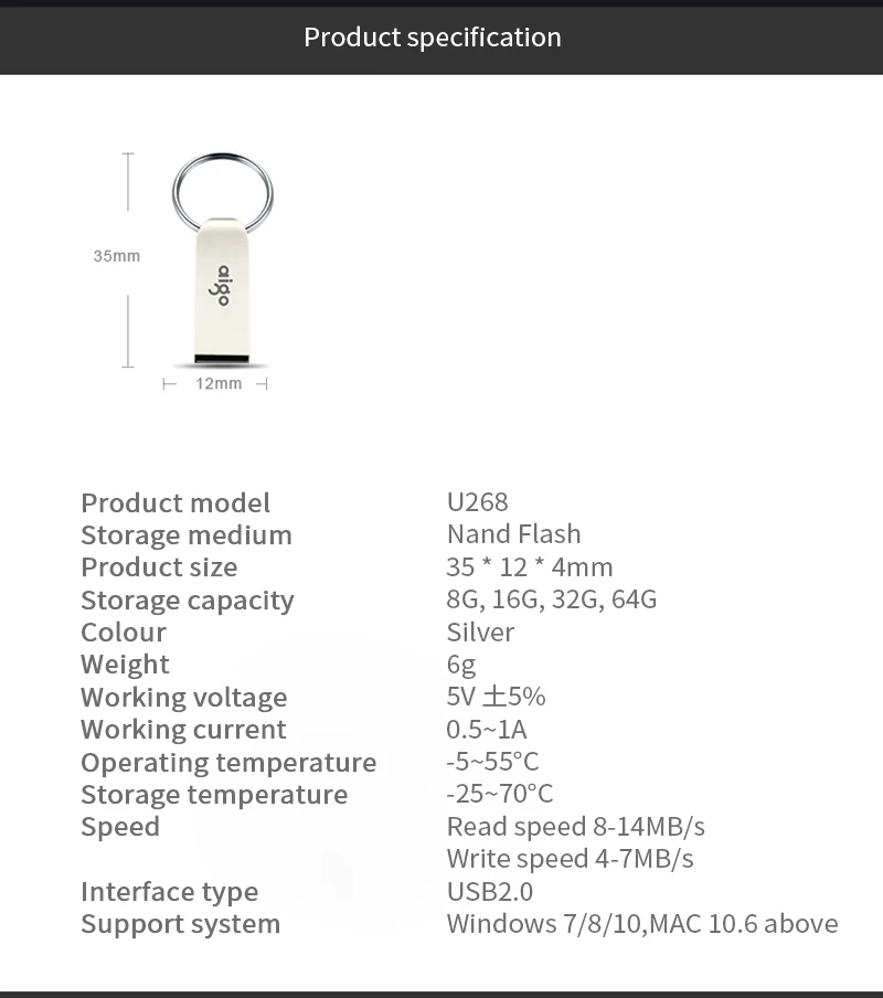 Aigo мини металлический флеш-накопитель 16 Гб водонепроницаемый usb флеш-накопитель Пылезащитная Флешка usb флешка карманный размер
