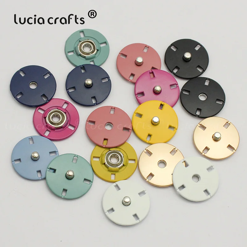 

5pcs 21/25mm Colorful Snap Button Press Snap Double Sided Metal Dark Buckle For Clothing Sweater Coat Sewing Accessories 089188