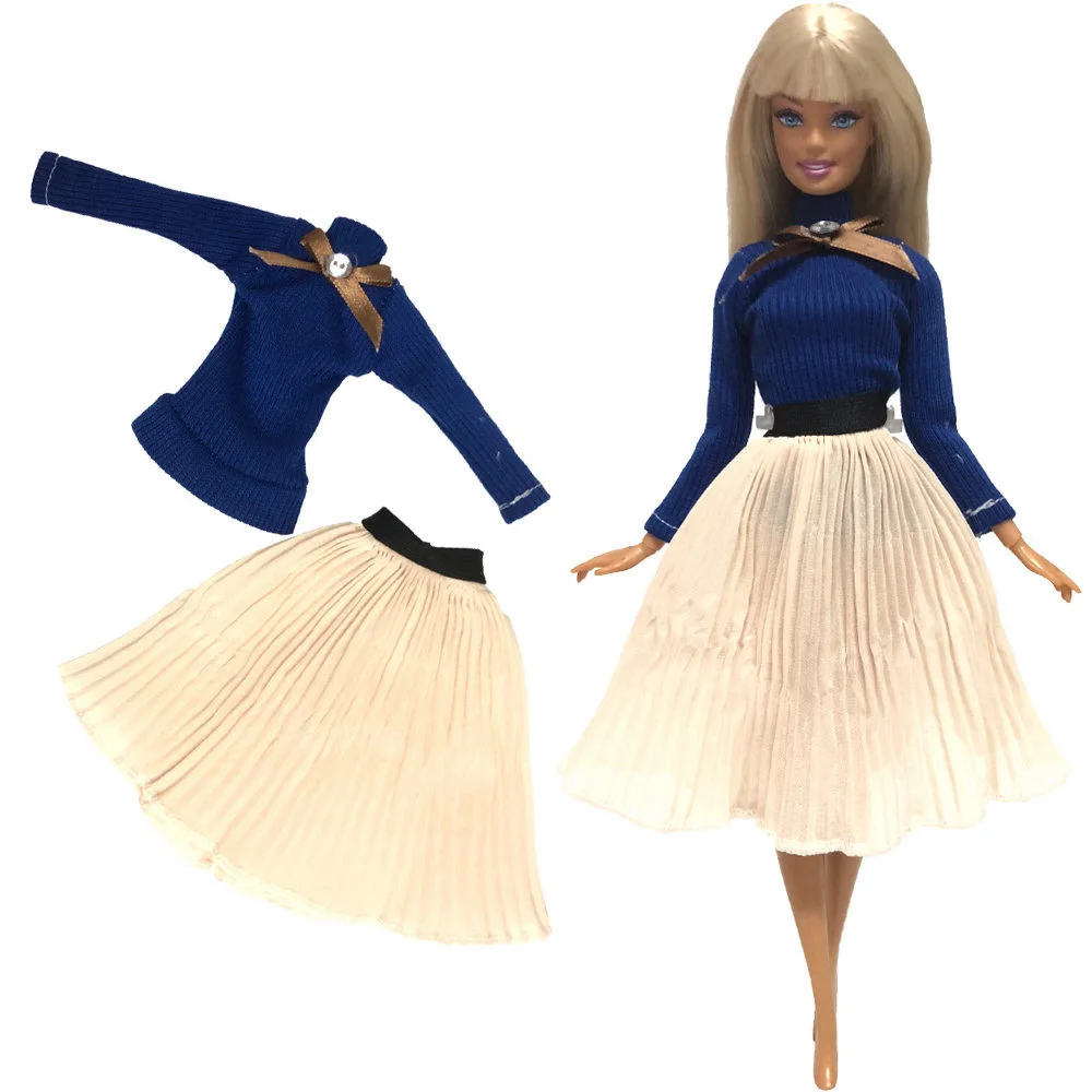 Not Include Doll NK смешанный стиль Принцесса Кукла платье Топ Мода наряды юбка одежда ручной работы для куклы Барби аксессуары подарок детские игрушки JJ - Цвет: Not Include Doll