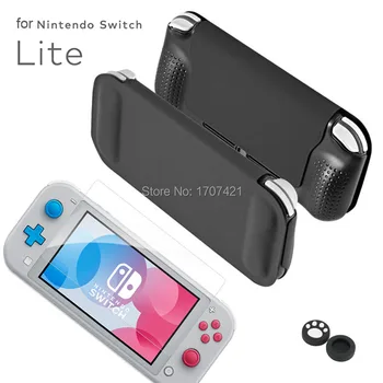 

2019 NEW for Nintend Switch Lite Flip PU Leather Bag Grip Case Tempered Glass Screen Protector for Nintendo Switch Mini Console