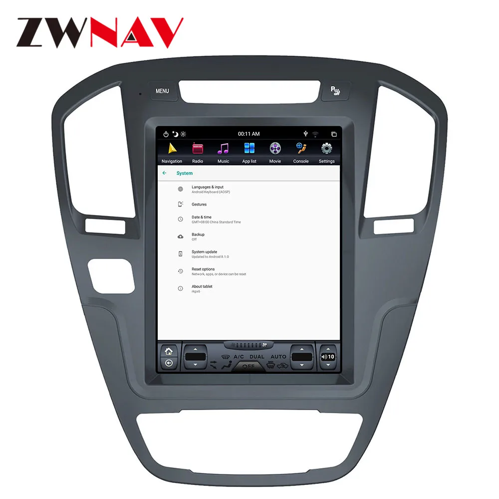 DSP Carplay vertical Tesla screen Android 9.0 Car Multimedia Player For Buick Regal 2008-2013 GPS Radio Auto stereo map headunit