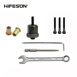 HIFESON – tête de pistolet à écrou à Rivet manuel avec 10 pièces, Installation d'écrou à Rivet Simple, accessoire pour écrous M3 M4 M5 M6 M8 
