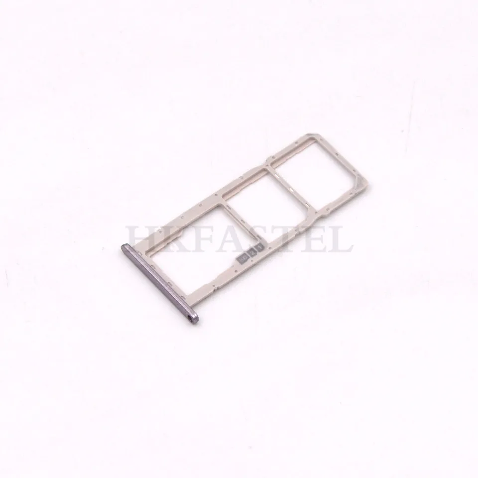 Card tray Gold Для Asus Zenfone Max(M2) ZB633KL задняя крышка батарейного отсека Крышка лотка для sim-карты SD кнопка регулировки громкости объектив камеры - Цвет: Card tray Gold
