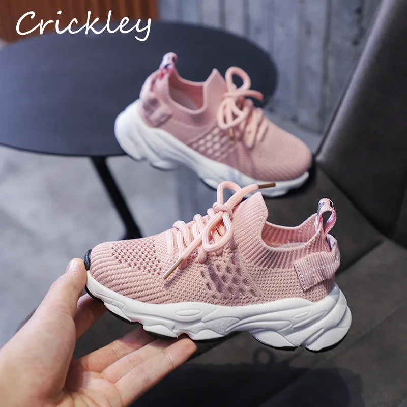 High Quality Fashion Children Sneakers Solid Mesh Breathable Kids Running Shoes Soft Sole Boys Girls Spring Autumn Casual Shoes