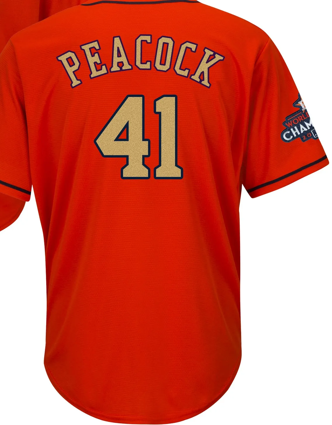 А+++ качество для мужчин золото Хьюстон 34 Ryan 41 Peacock 43 Lance McCullers 50 Charlie Morton 60 Keuchel Джерси - Цвет: For men