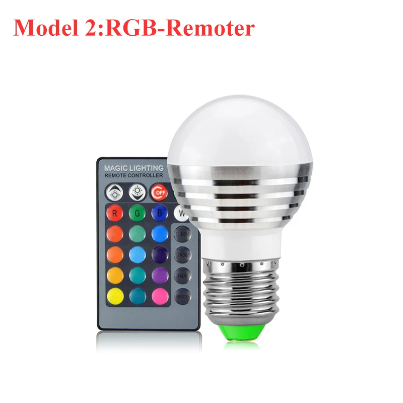 RGB RGBW RGBWW LED Stage light Remoter / Bluetooth control E27 85-265V Bulb Disco Ball Party Lights Xmas Wedding Show decor Lamp - Цвет: RGB with remoter