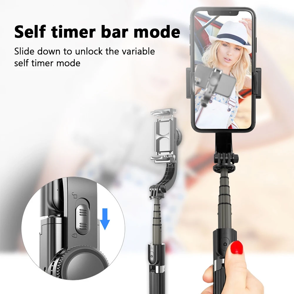 Travor анти встряхивание телефон Gimbal стабилизатор селфи палка одиночный вал