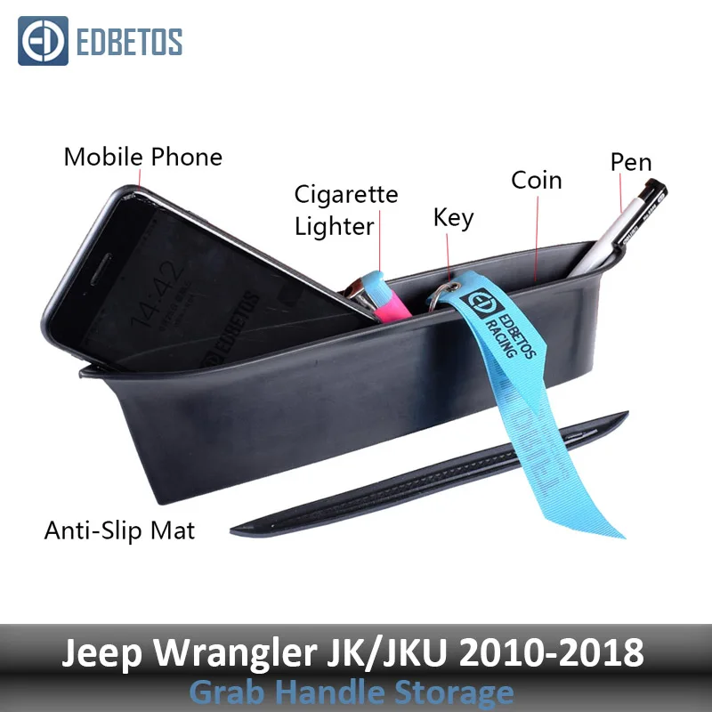 Поручень для хранения для 2007- Jeep Wranger JK JKU JL Jeep Gladiator JT Truck передний Органайзер Grabtray