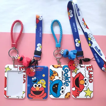 

CARTOON ID Credit Bank Card Holder Students Bus Card Case Lanyard Visit Door Identity Badge Cards Cover FOR Women Men Pendants