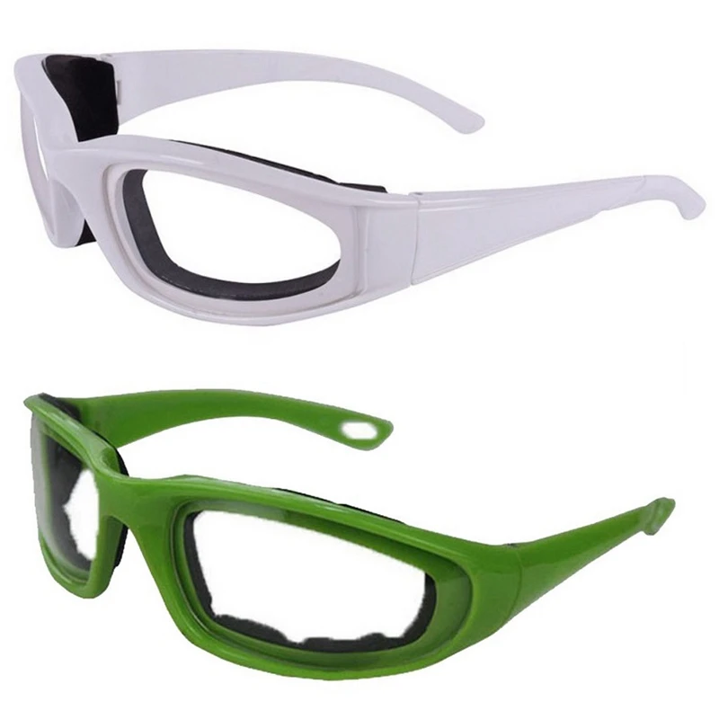 Tears Free Onion Chopping Goggles Glasses Eye Protector Kitchen Gadget Tool White