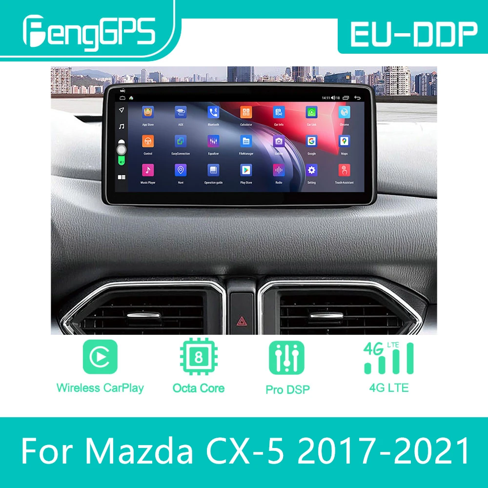 Для Mazda CX5 CX-5 CX 5 2017 2018 2019 2020 2021 Android автомобильный радиоприемник стерео