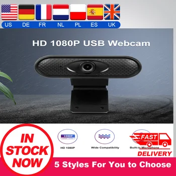 

웹캠 Webcam 1080P HD Web Camera with Built-in HD Microphone 1920 x 1080p USB Plug Play Web Cam for PC Laptop Computer Web cam