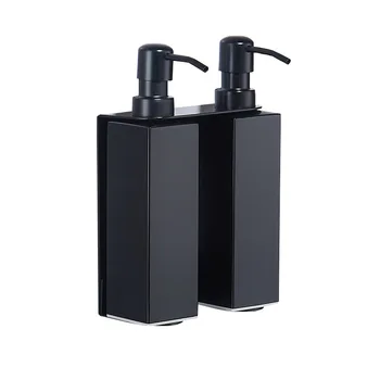 

Kitchen And Bathroom Liquid Soap Dispenser Matte Black Stainless Steel Manual Lotion Shampoo Dispenser Box Accessories