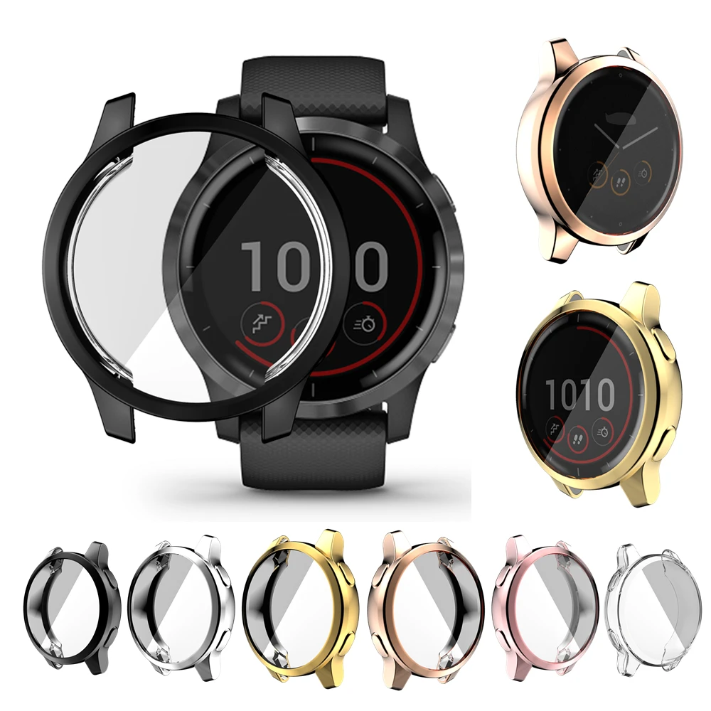 Silicone Protective Case For Garmin Venu 2 Plus 2S 3 Protector Frame Cover Shell For Garmin Vivoactive 4S / 4 Smart Watch Bumper - 2