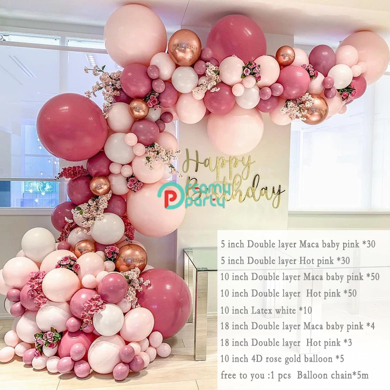 pink and rose gold baby shower