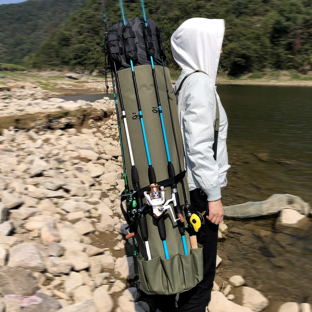  GHOTDA Fishing Bag Portable Multifunction Nylon Fishing Bags Fishing Rod Bag Case Fishing Tackle To - 33002515092