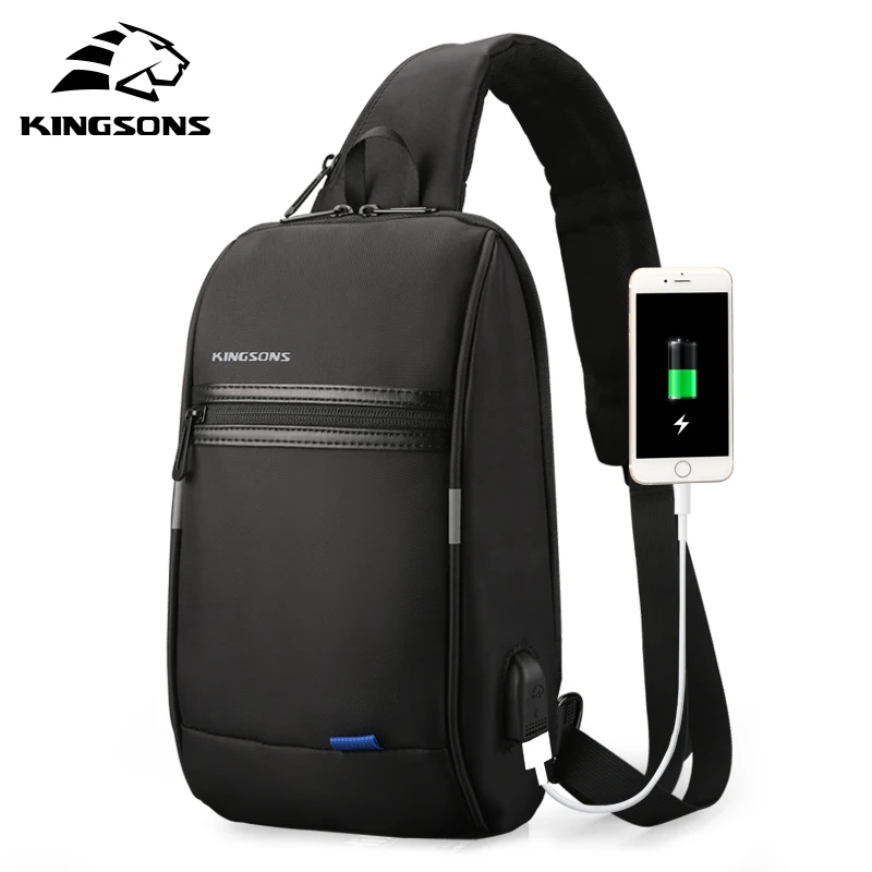 Kingsons товар KS3174w 10,1 дюймовый нагрудный рюкзак для мужчин и женщин, Повседневная сумка через плечо, рюкзак на одно плечо для отдыха и путешествий
