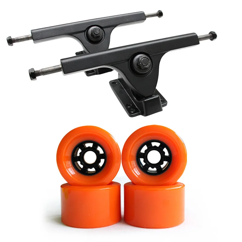 

Longboard Skateboard Pulleys Bracket Rack Kit Part Mount 83*52mm Wheels Set