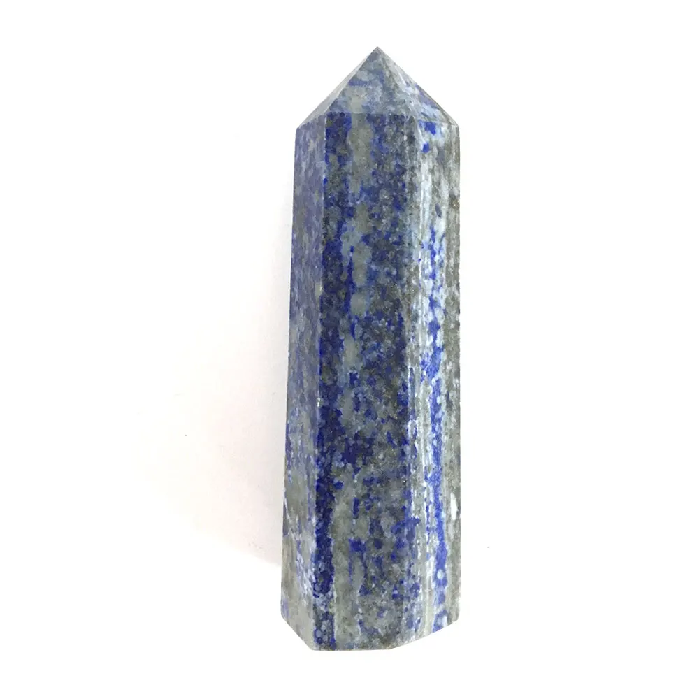 1 шт. натуральный кристалл Lapis шестиугольная колонна КРИСТАЛЛ ТОЧКА минеральный ремонт домашнего интерьера DIY Подарок Украшение LP