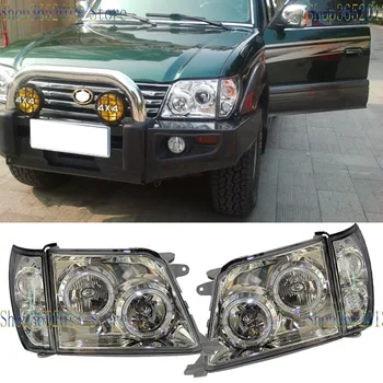 

For Toyota Land Cruiser FJ90 LC90 Prado 3400/2700 1998-2002 Head Lights Lamps Angel Eyes Car Accessories